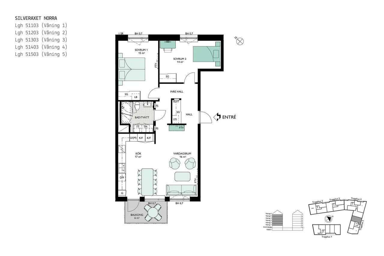 Floor plan for Bratteråsgatan 18