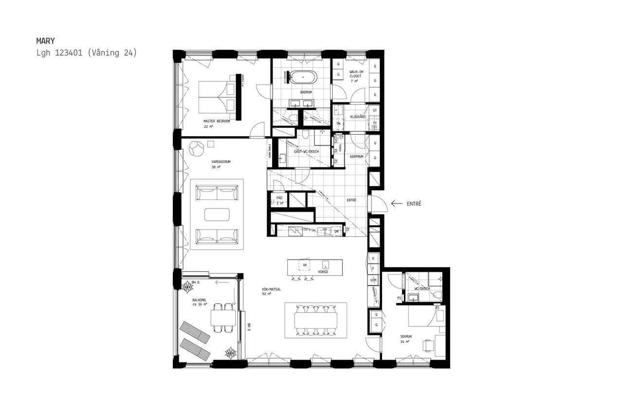 Planritning för Ångloksgatan 28