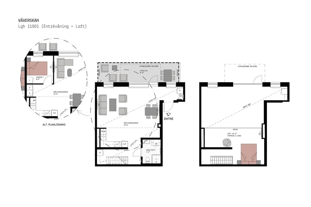Floor plan for Bondegatan 81D