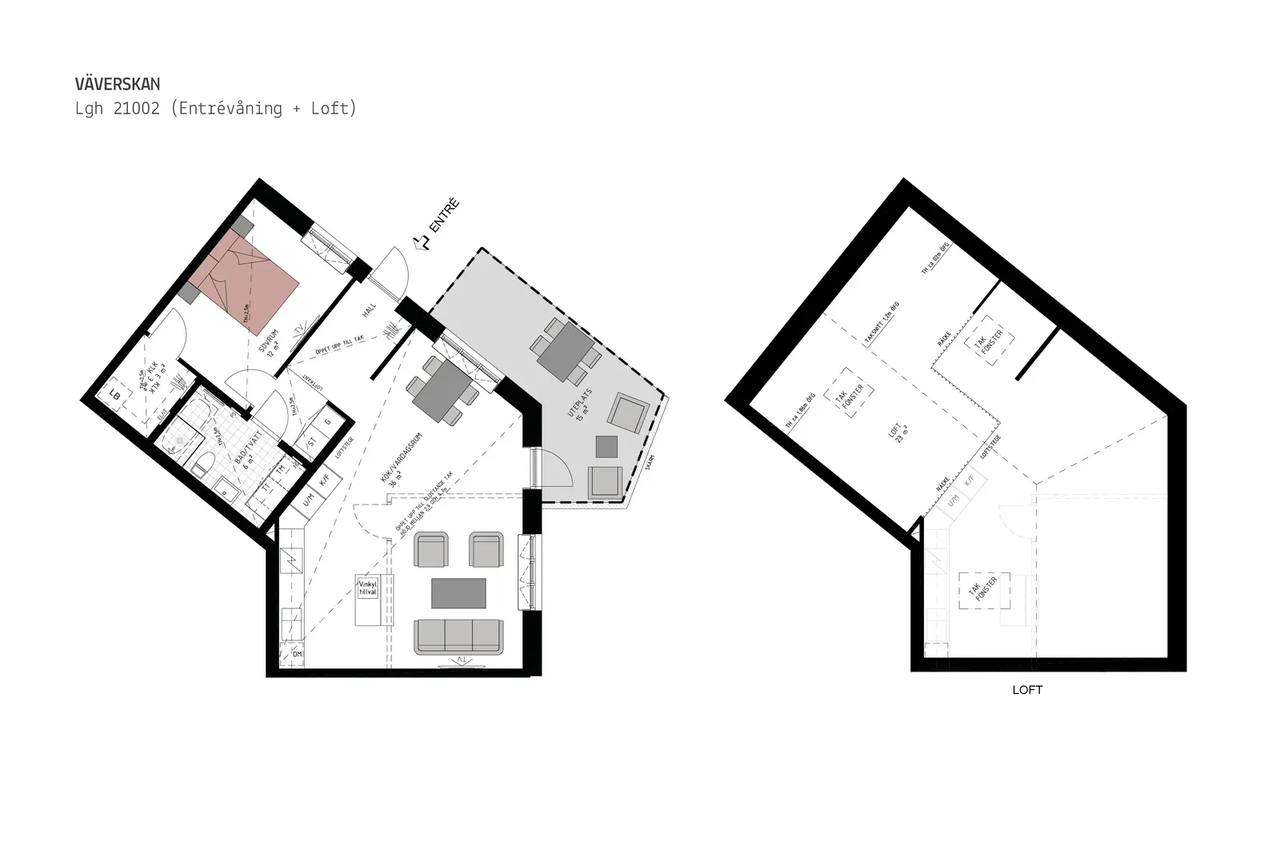 Floor plan for Bondegatan 81C
