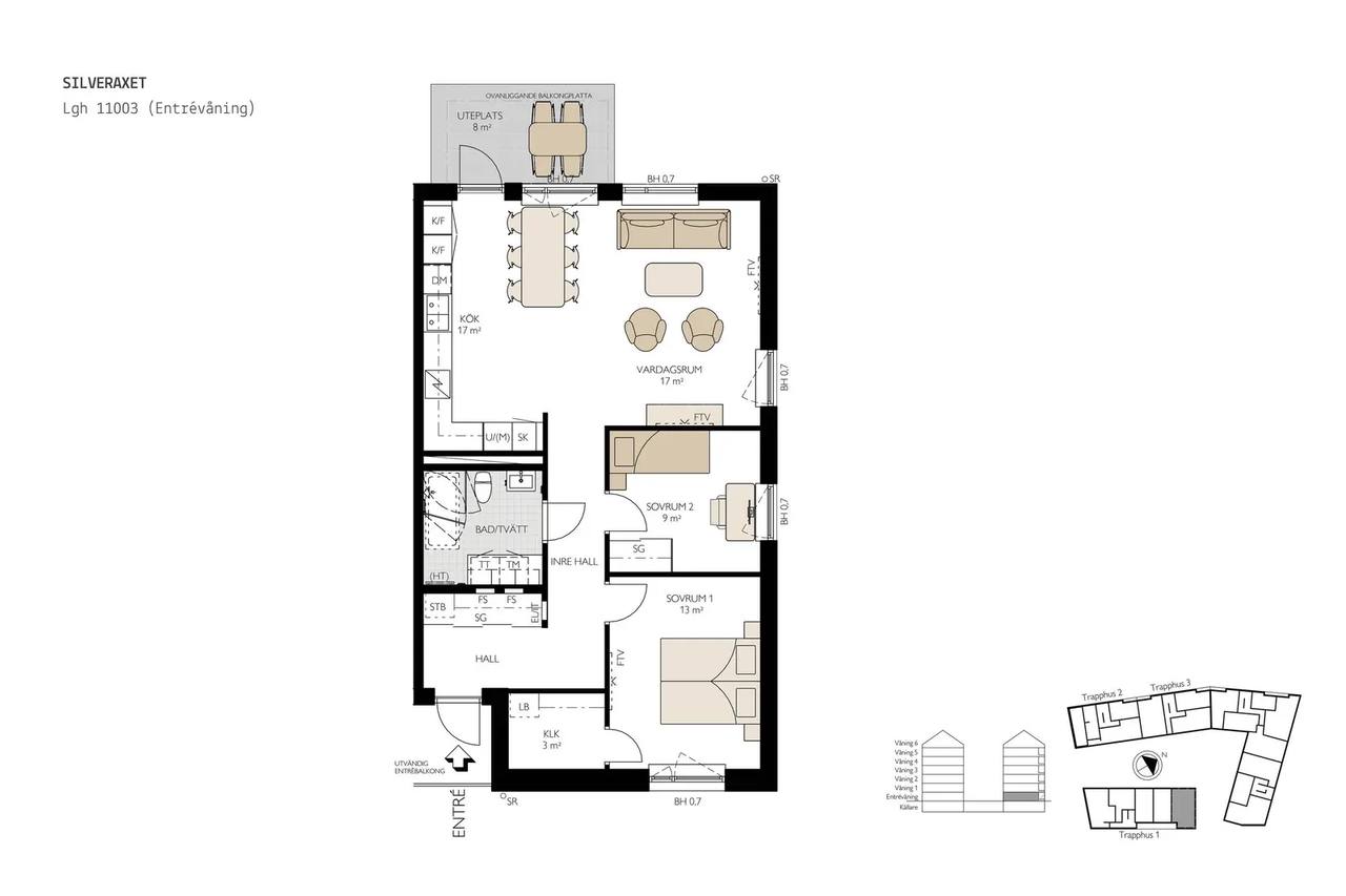 Floor plan for Bratteråsgatan 26 D