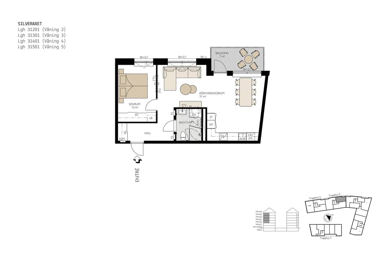 Floor plan for Bratteråsgatan 22