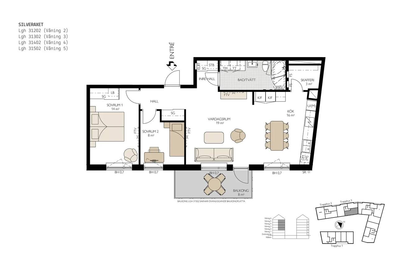 Planritning för Bratteråsgatan 22