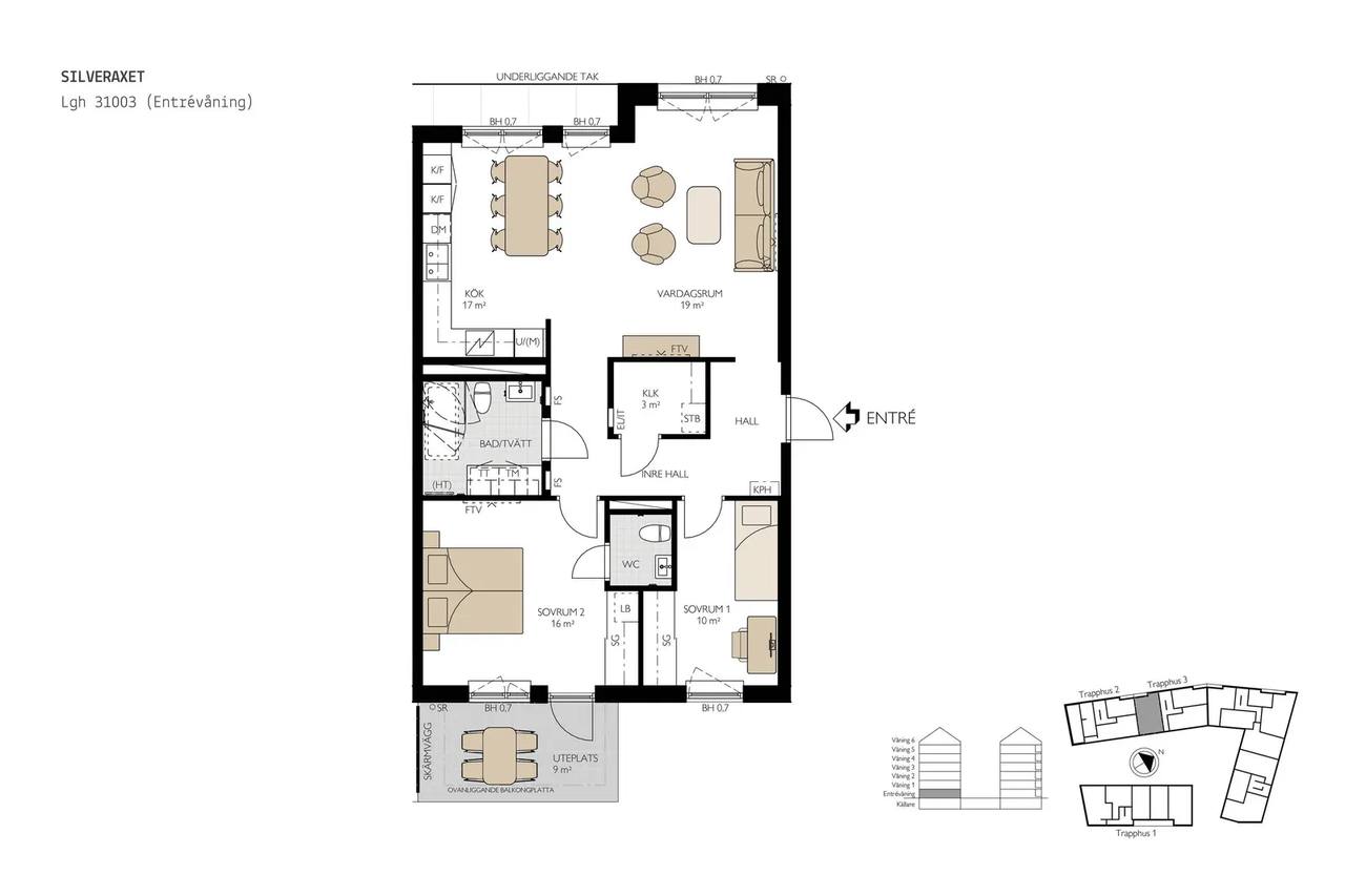Planritning för Bratteråsgatan 22