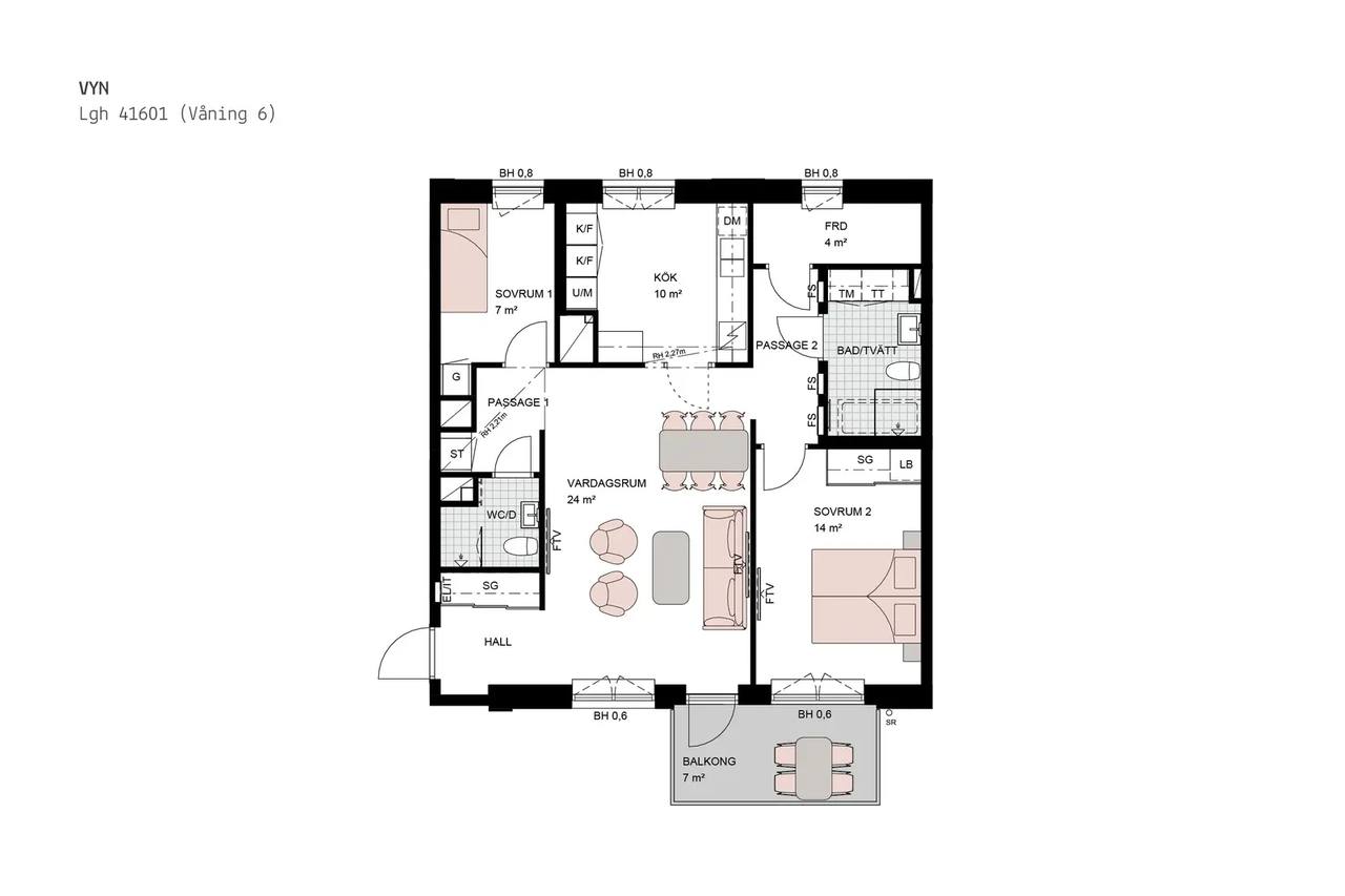 Planritning för Blockstensgatan 12