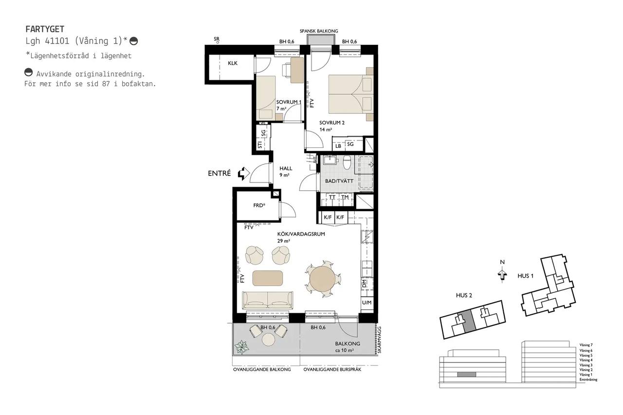 Floor plan for Lilla Varvsgatan 36