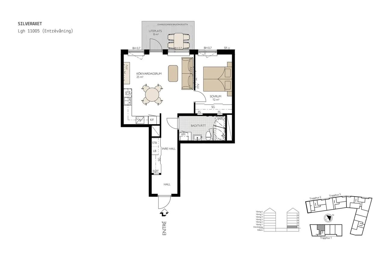 Floor plan for Bratteråsgatan 26 A