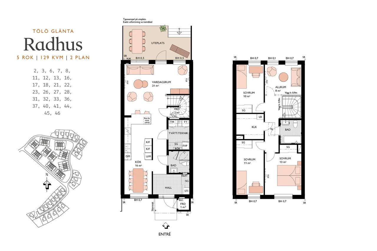Floor plan for Bronsåldersvägen 25