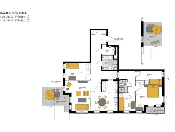 Planritning för Södra vägen 32