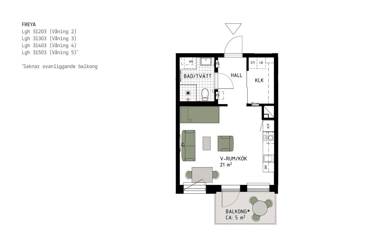Floor plan for Enspännarvägen 1A