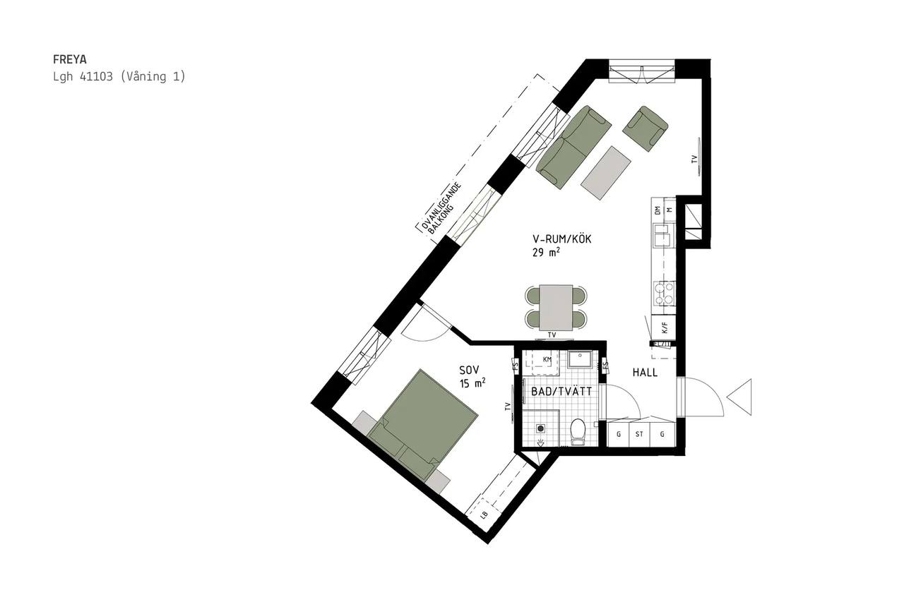Floor plan for Lokomobilvägen 12