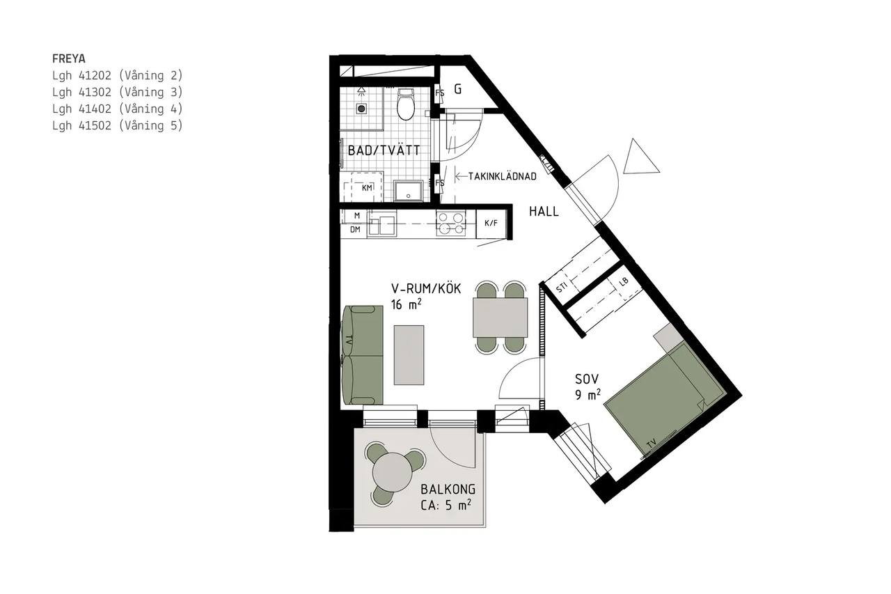 Floor plan for Lokomobilvägen 12