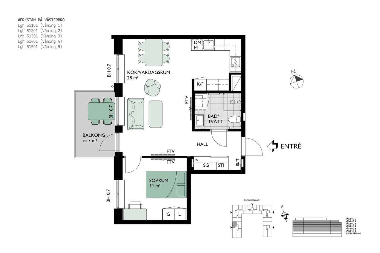Floor plan for Pepparholmsgatan 10