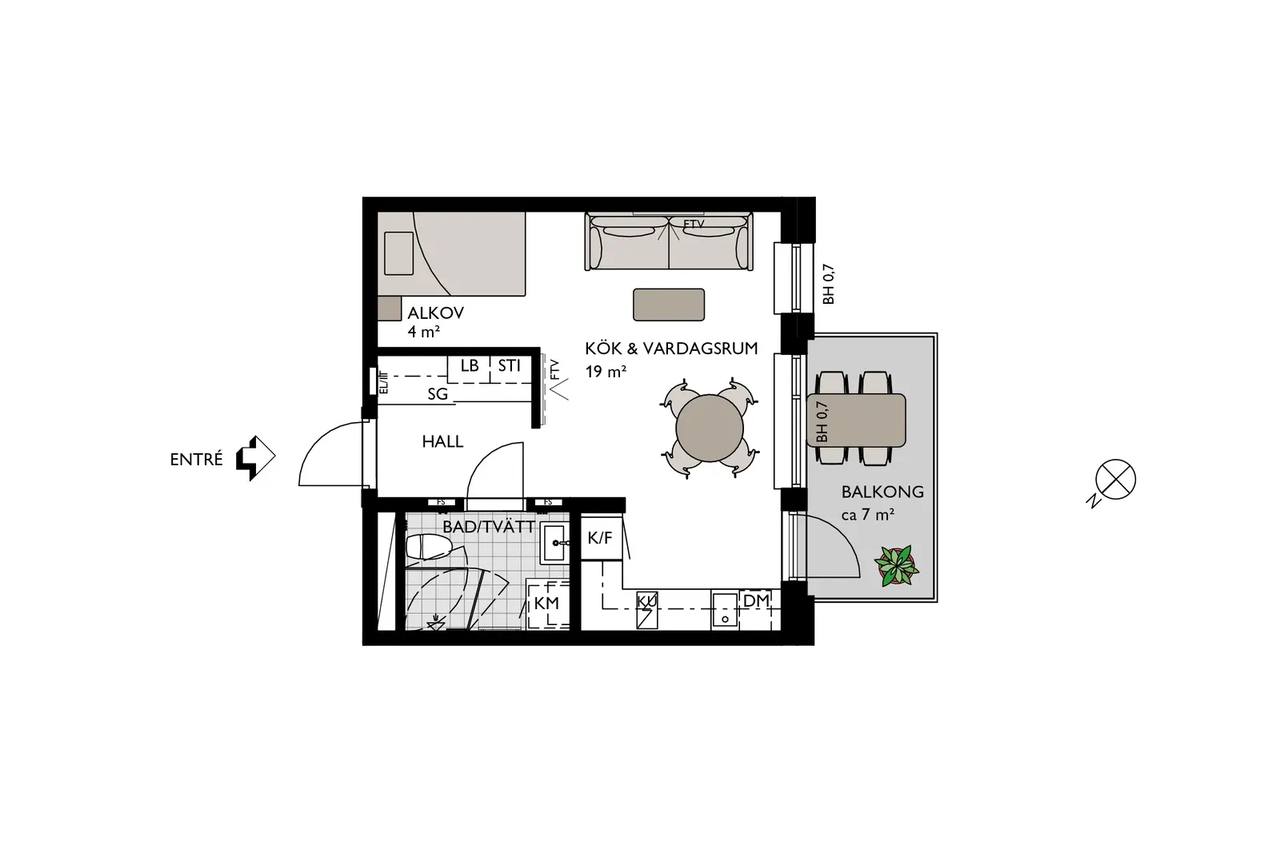 Floor plan for Bratteråsgatan
