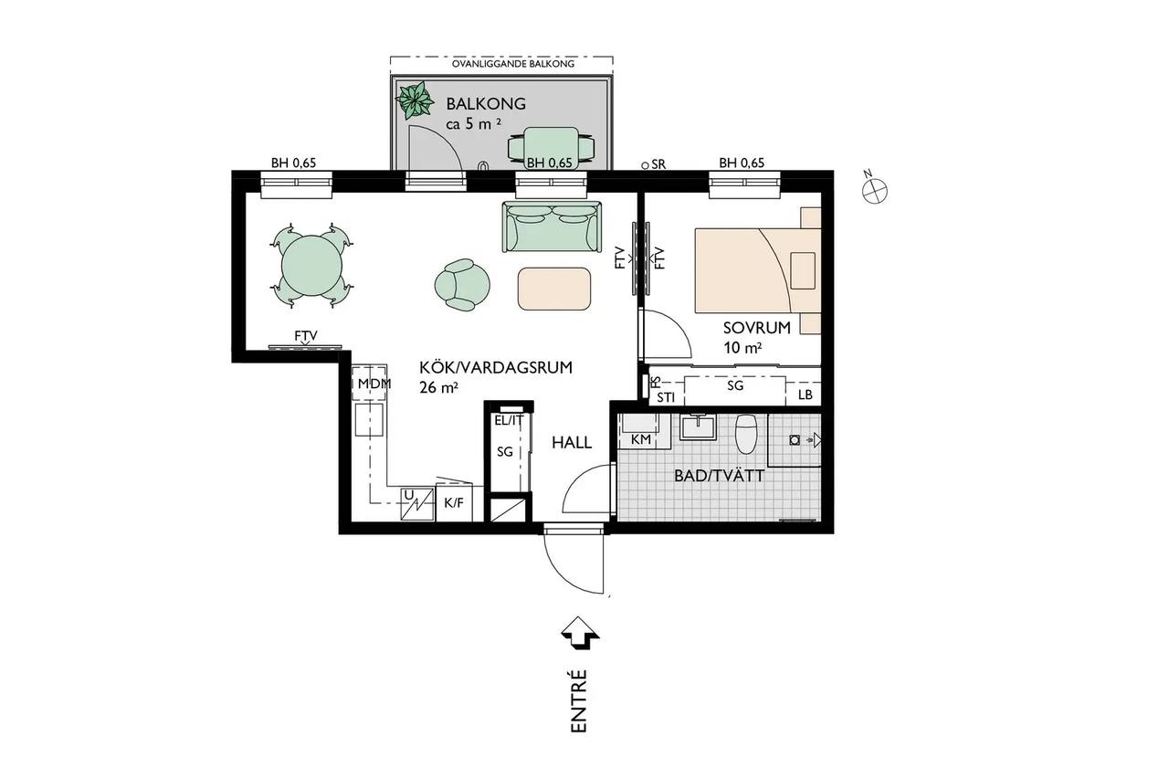 Floor plan for Industrigatan