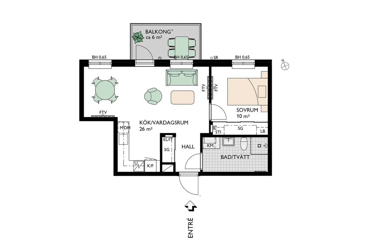 Floor plan for Industrigatan