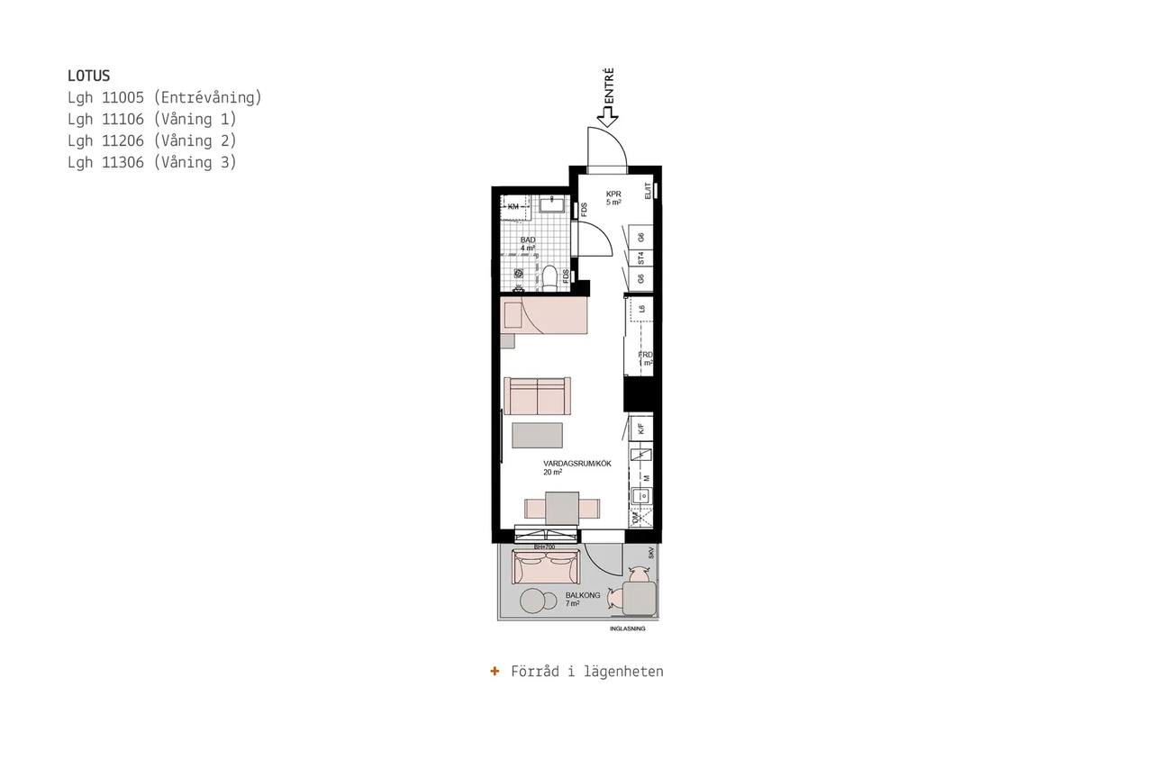 Floor plan for Skvaltgränd 1
