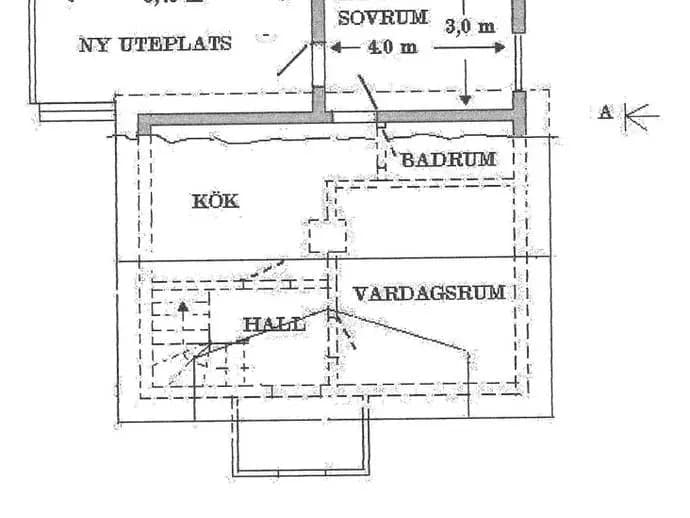 Planritning för Dalenvägen 133