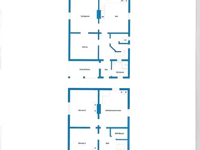 Planritning för Högstvägen 12