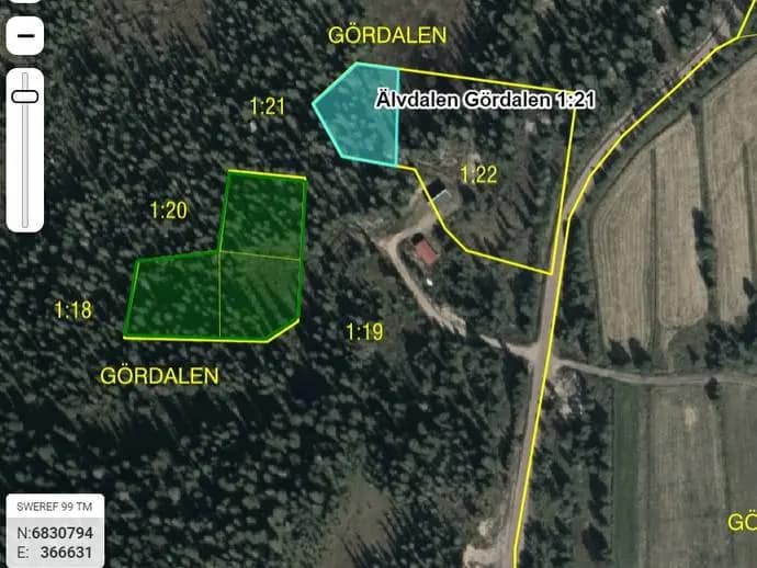 Floor plan for ÄLVDALEN GÖRDALEN 1:18, 1:19, 1:21