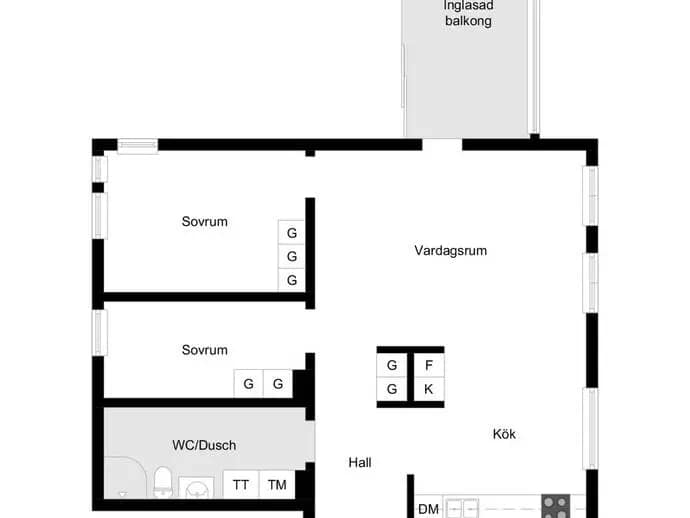 Planritning för Korsängsgatan 8