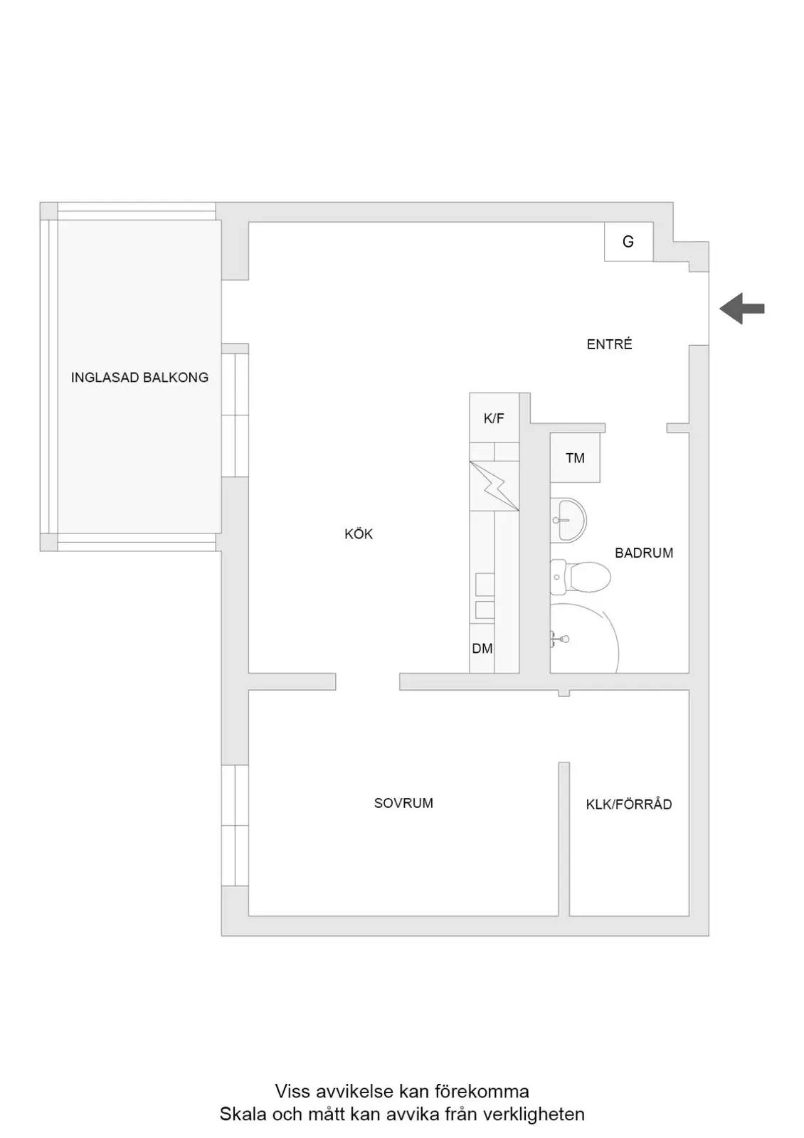 Floor plan for Patentgatan 3