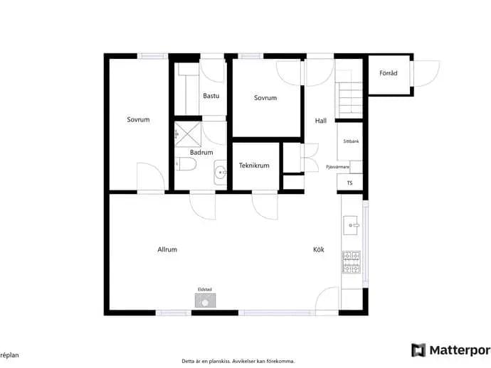 Floor plan for Nedre Nordklint 30