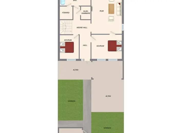 Floor plan for Ågrensgatan 9
