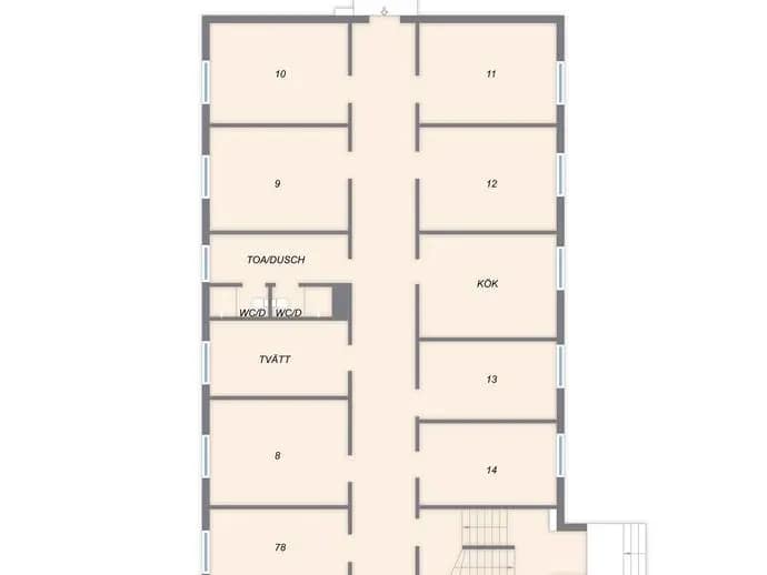 Floor plan for Skolgatan 2