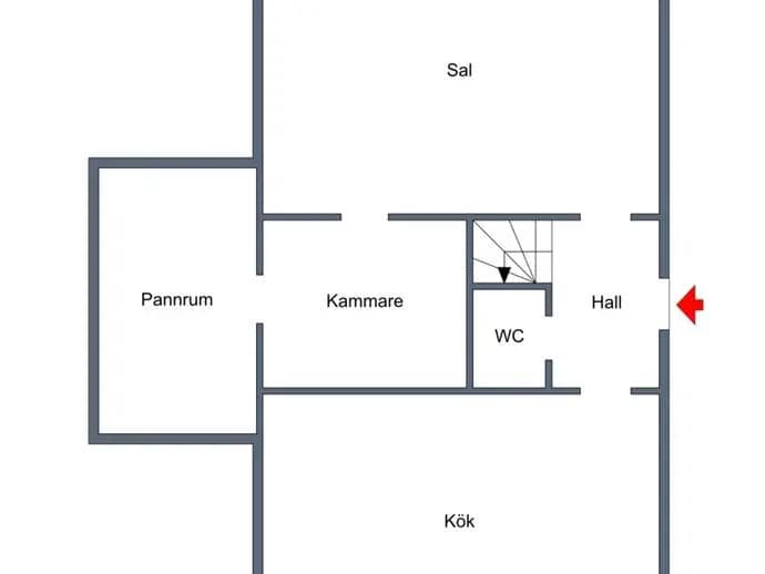 Floor plan for Klutmark 89 och Klutmark 91