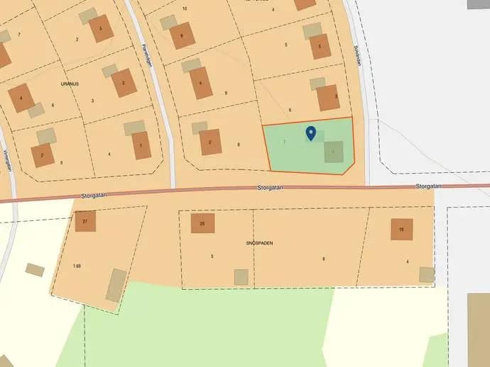 Floor plan for Solvändan 1