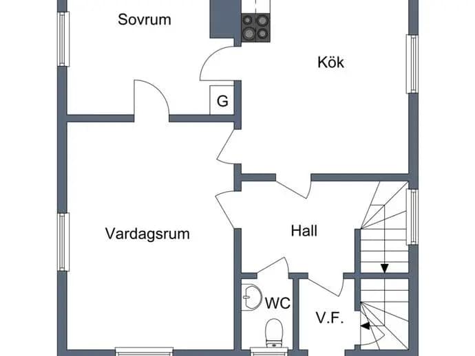 Floor plan for Lappvattnet 44