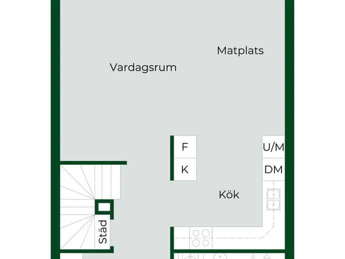 Floor plan for Vesterbergs väg 14I