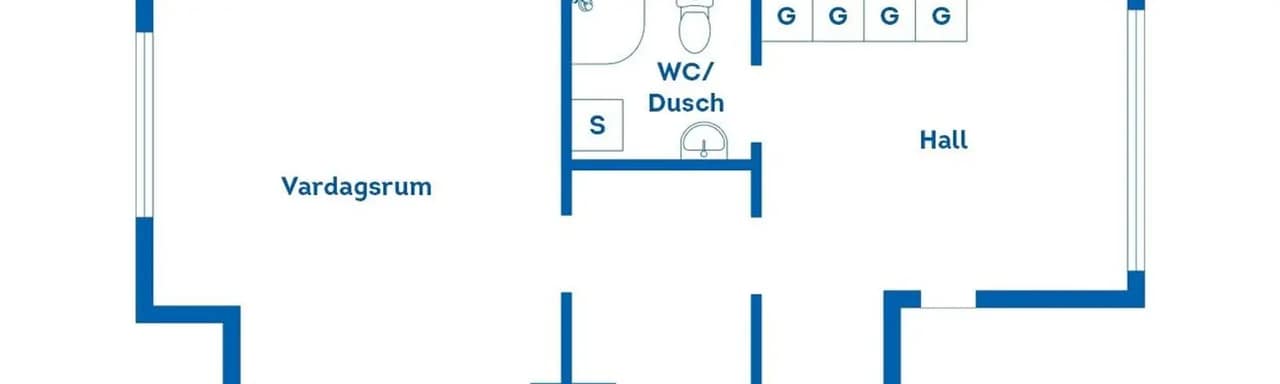 Floor plan for Östra Tunagatan 4