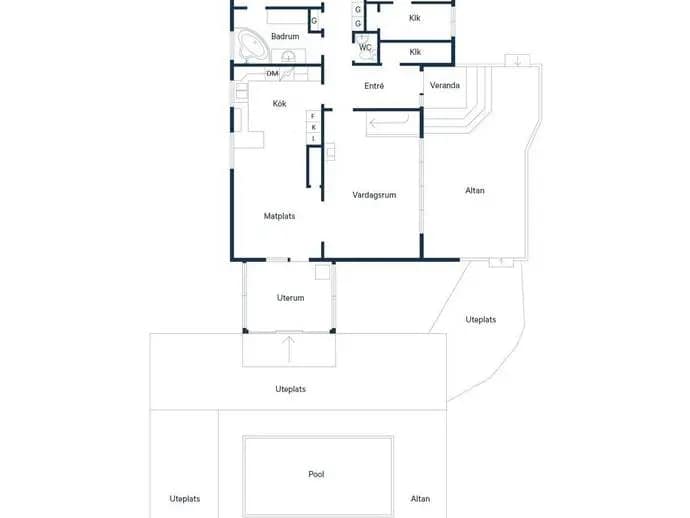 Floor plan for Skånela Stensta 276