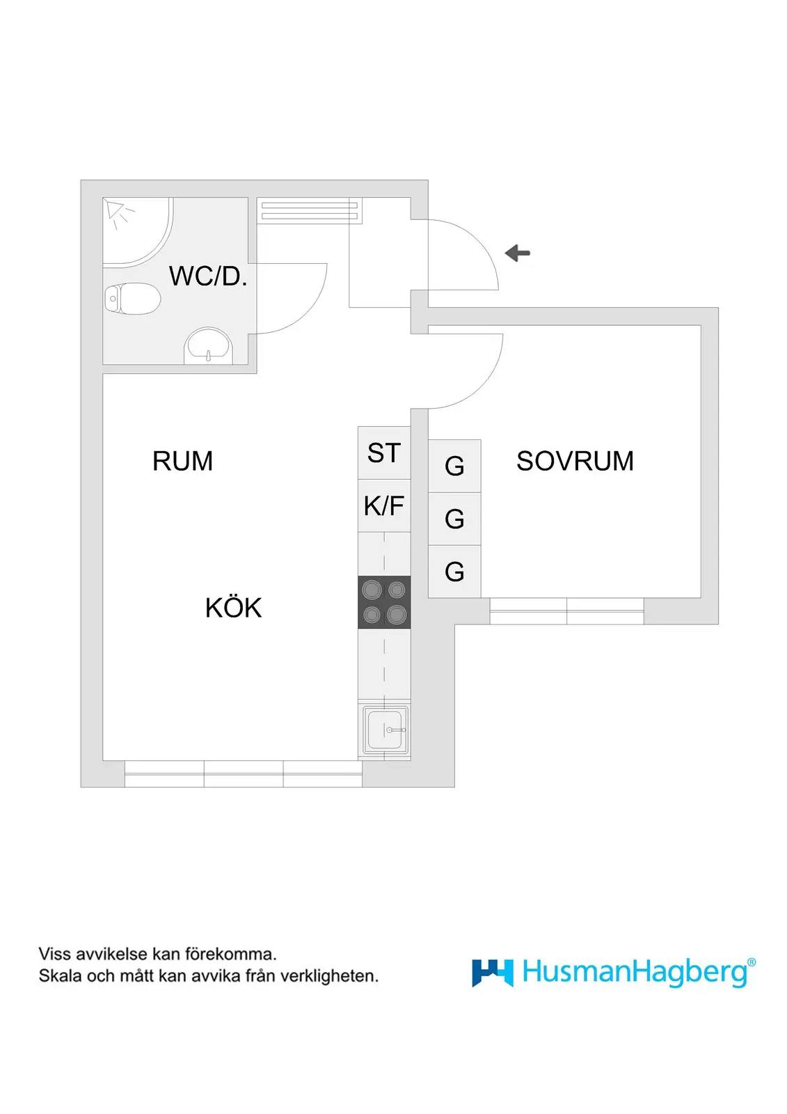 Planritning för Smedsgatan 2