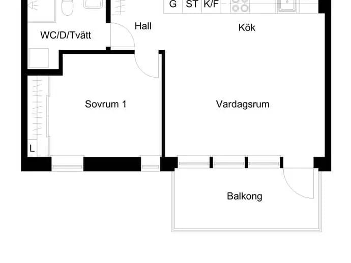 Planritning för Örtgränd 4