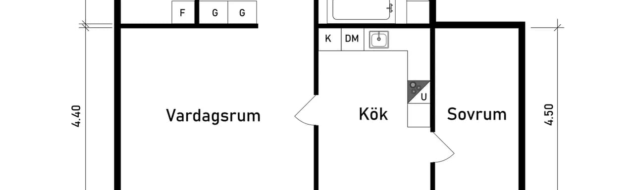 Floor plan for Saffransgatan 1A