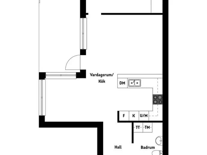 Floor plan for Välluddevägen 7B