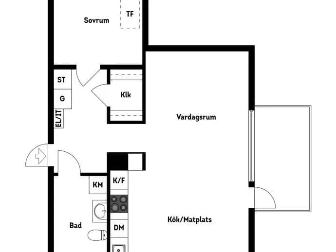 Planritning för Katrinebergsvägen 109