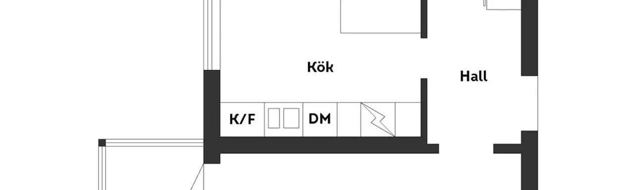 Floor plan for Skolgatan 33B