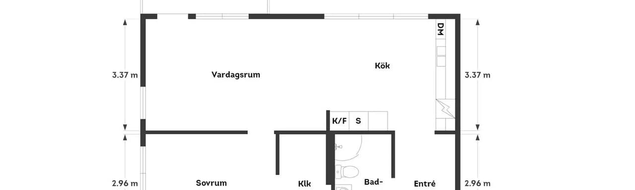 Floor plan for Borstbindaregatan 15