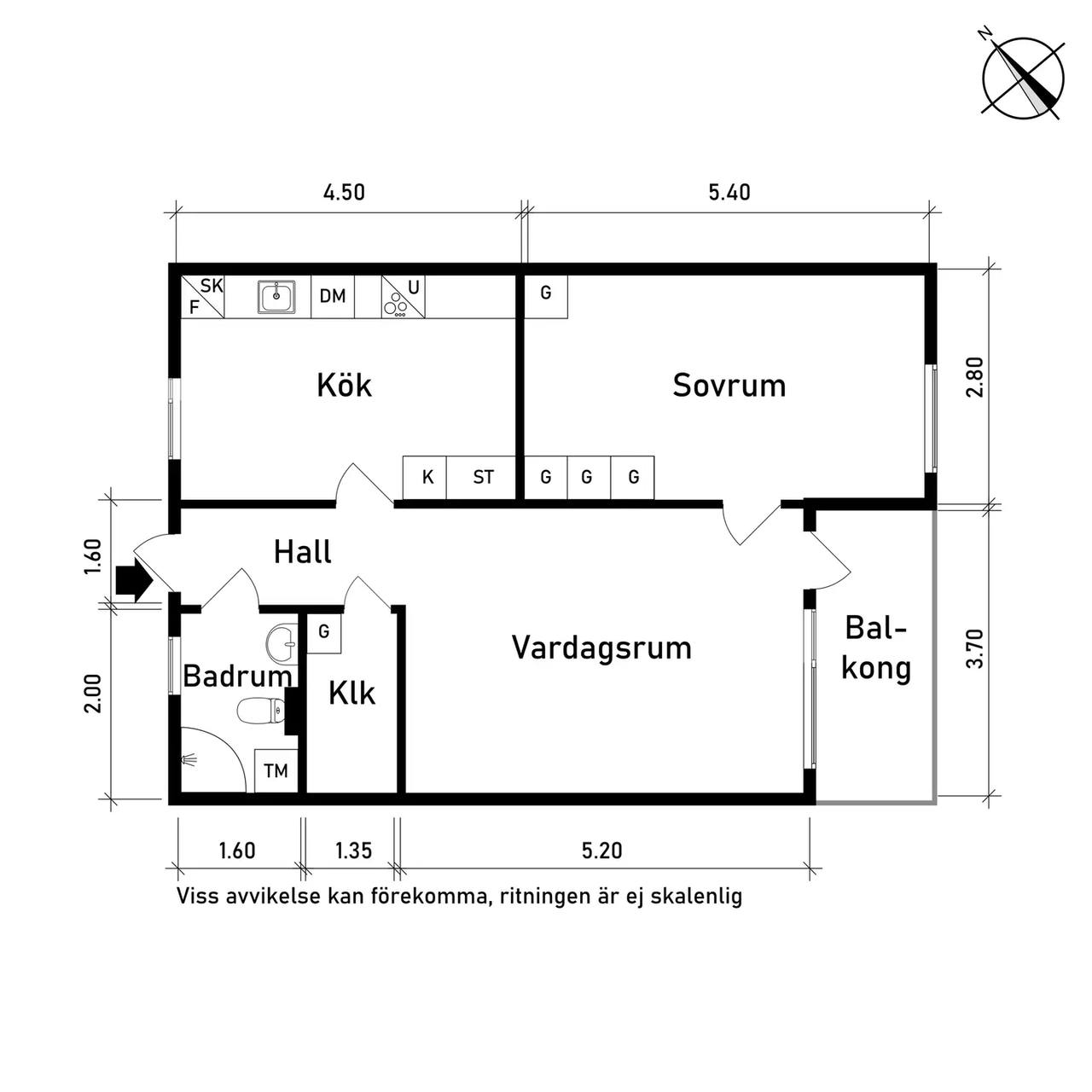 Planritning för Stekastigen 14