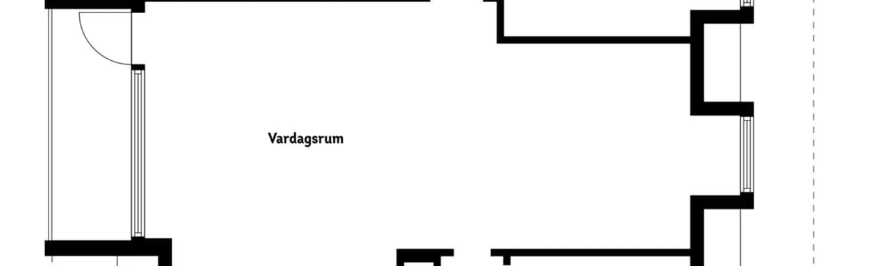 Floor plan for Klostergatan 18