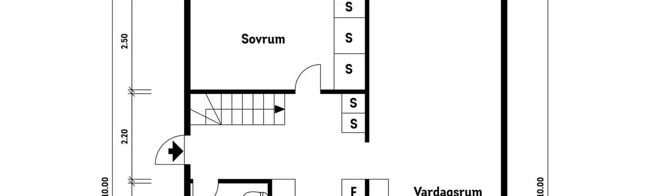 Planritning för Livbåtsgatan 3