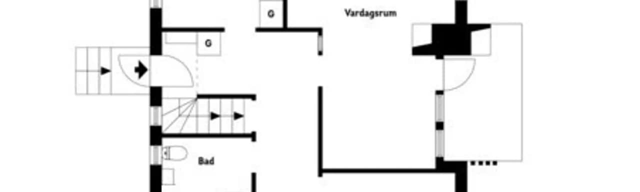 Planritning för Kyrkvägen 12