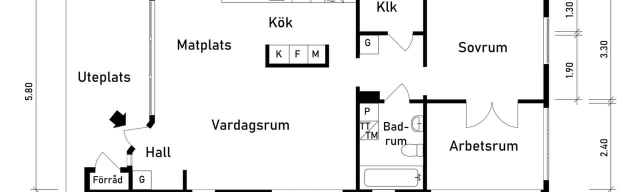 Floor plan for Salviadalen 25