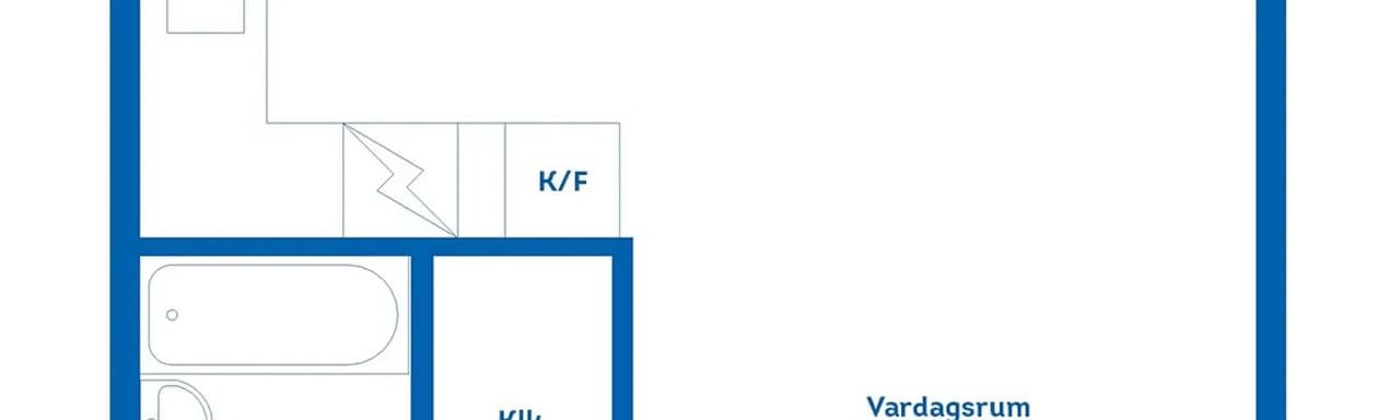 Planritning för Byggmästaregatan 2B