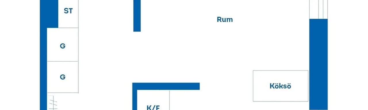 Planritning för Tingstagatan 5B