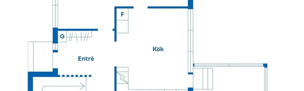 Floor plan for Hällstugatan 2